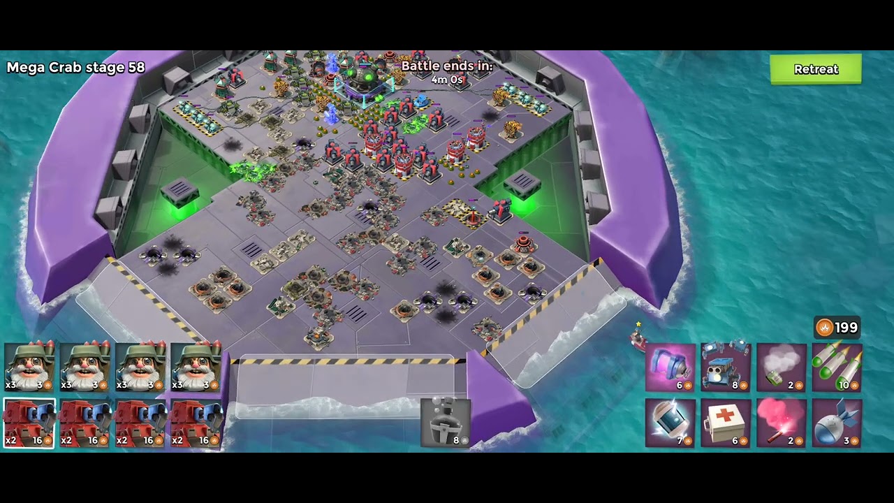 22.04.24 - Boom Beach - Mega Crab - stage 58 - April 2022