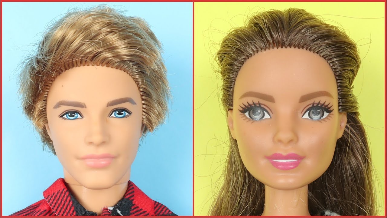 KEN DOLL and BARBIE HAIRSTYLES | HOW TO FIX YOUR OLD DOLLS