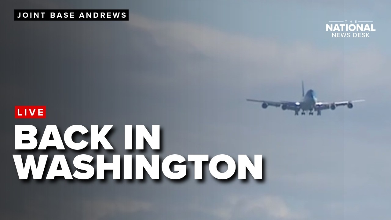 Trump arrives back in D.C.