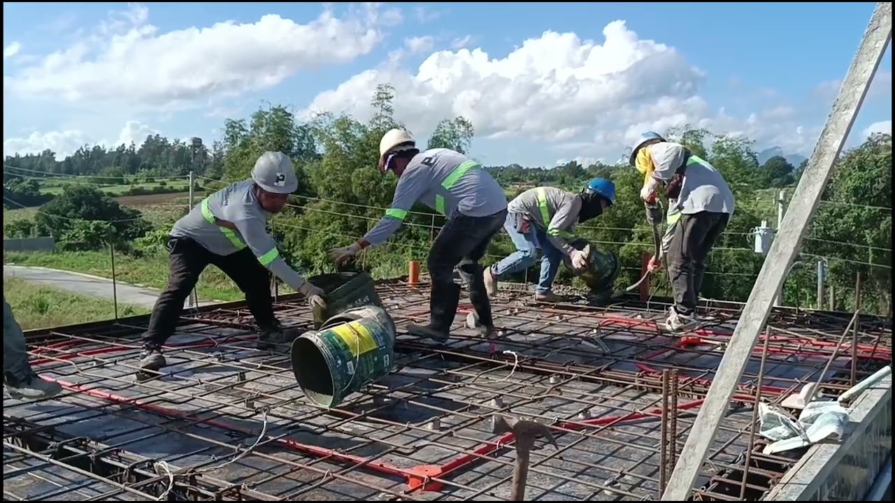 Pouring Concrete Slab