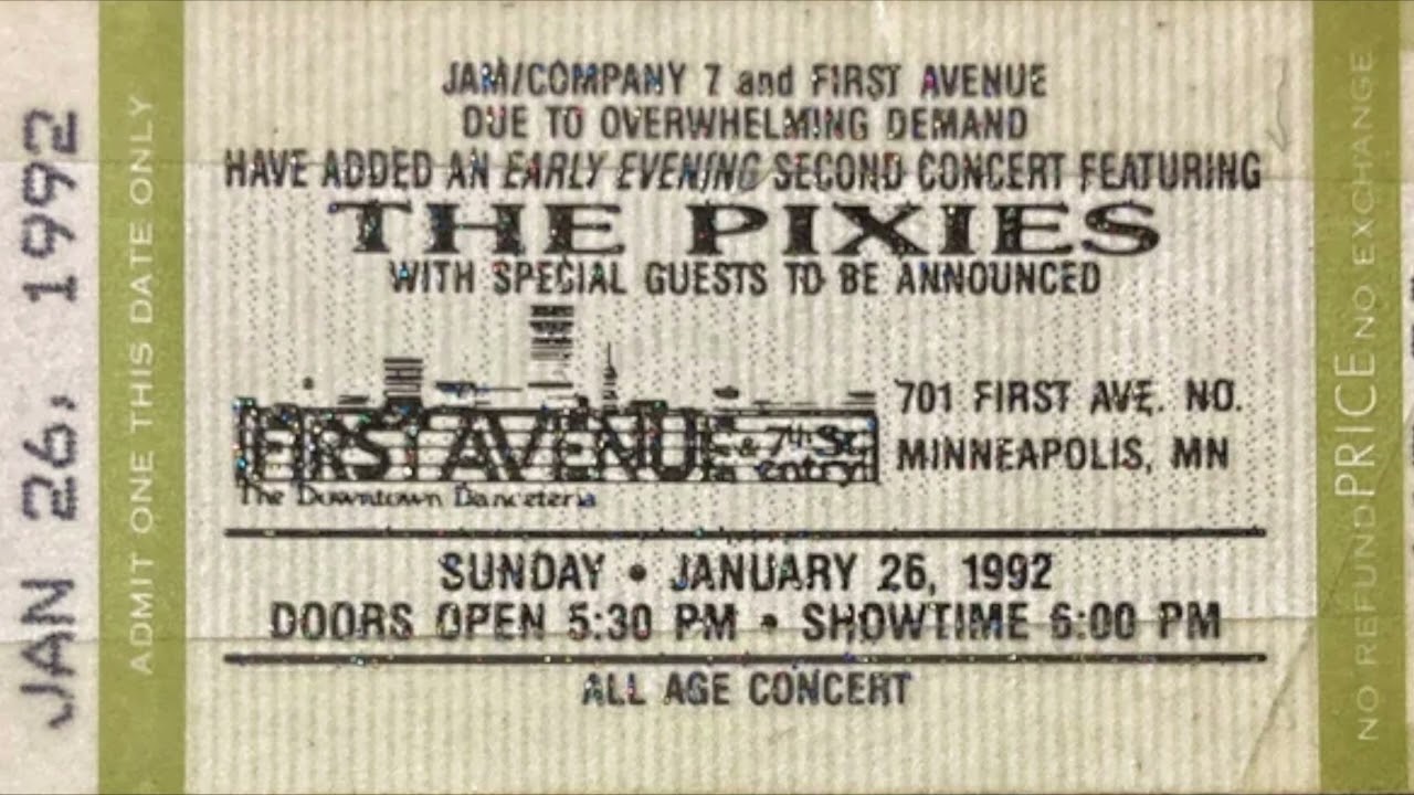 Pixies - First Avenue, Minneapolis, USA - 1992-01-26 [AUDIO]