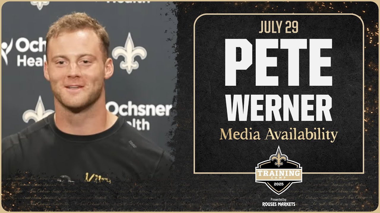 Pete Werner on new defensive scheme, run defense | Saints Training Camp 2025