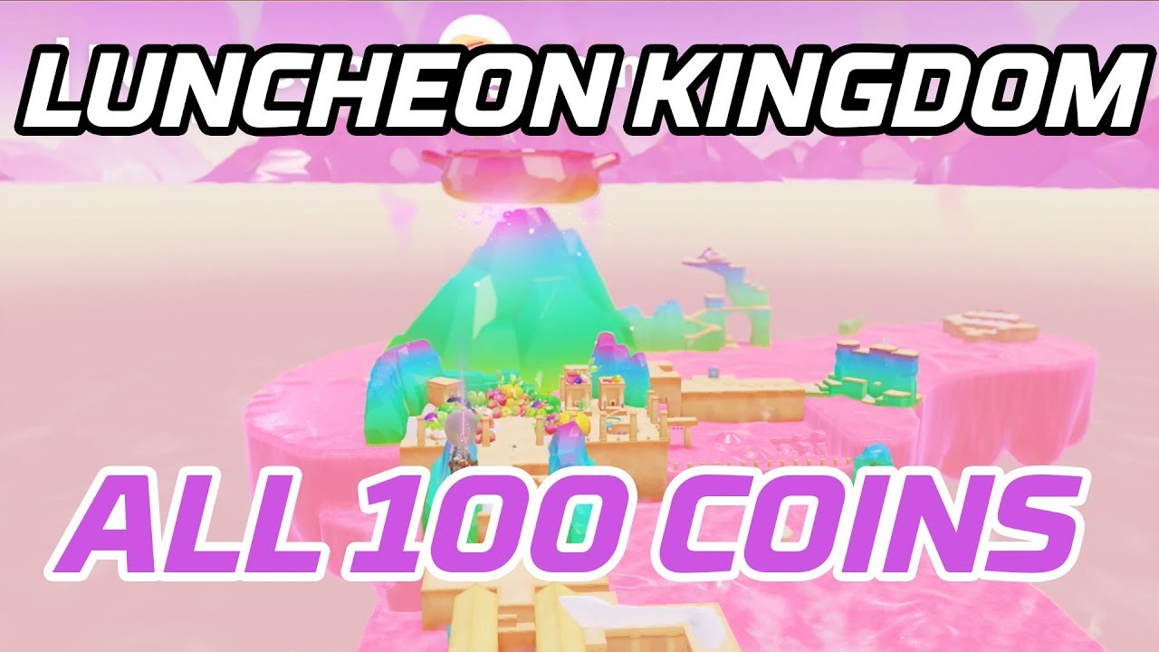 [Super Mario Odyssey] All Luncheon Kingdom Coins (100 purple local coins)