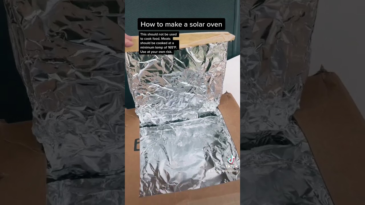 How to make a solar oven to heat up your food.