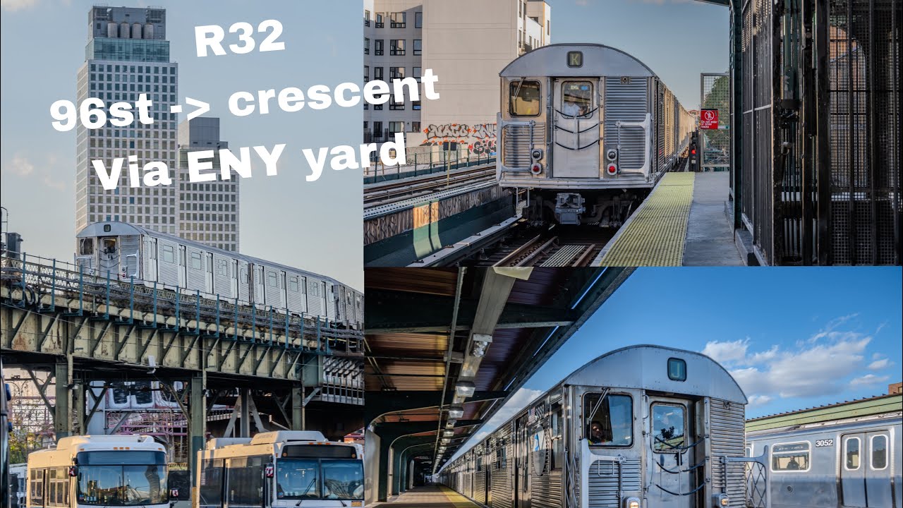 R32 running to and from 96st to Crescent St via East New York Yard.