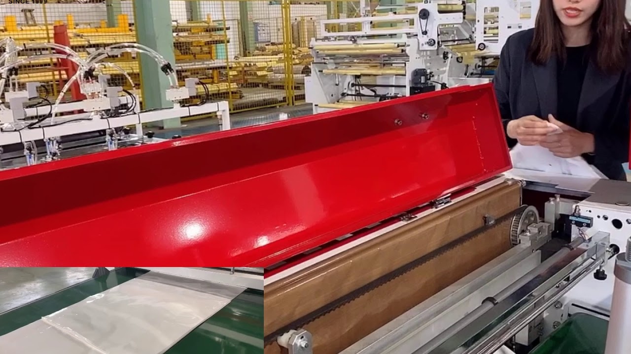 CW-1400FB  Fully Automatic Bottom Sealing Bag Making Machine By Flying Knife System