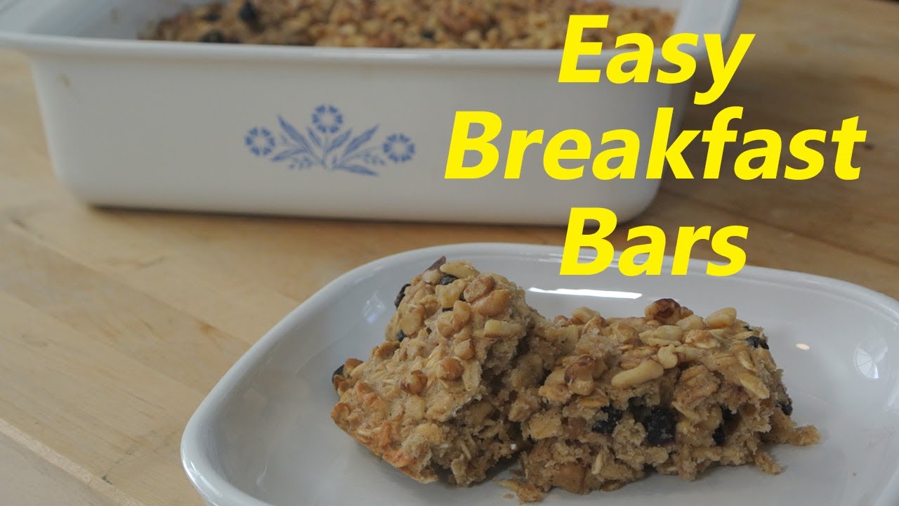 Homemade Oat & Blueberry Breakfast Bars