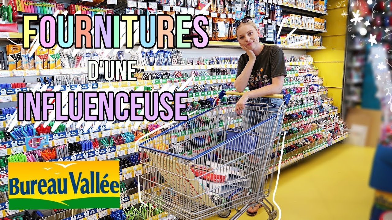 CHASSE aux FOURNITURES SCOLAIRES d'une INFLUENCEUSE 📚🎥 (back to school 2020)