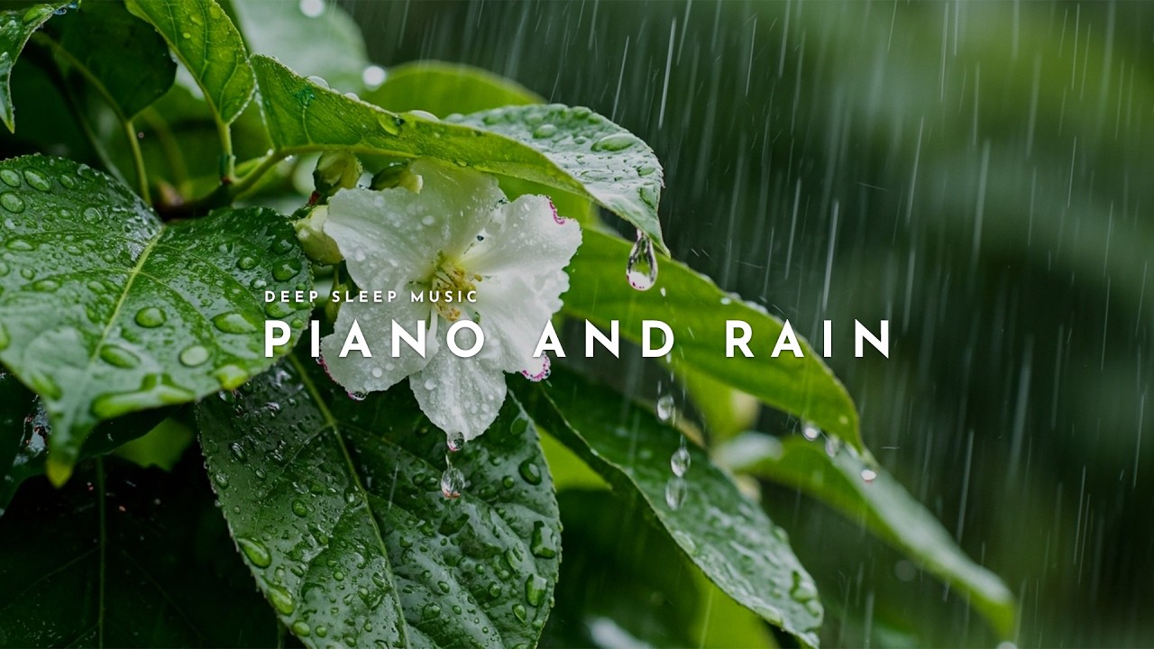 Gentle Rainfall with Soothing Piano 🌧️ Perfect Sleep and Relaxation Music