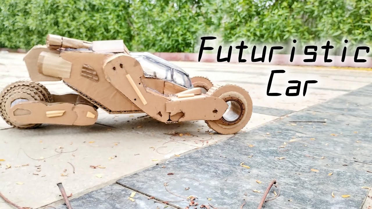 Cool Futuristic Car Made Out Of Cardboard | DIY Cardboard Bujji | Kalki 2898 AD