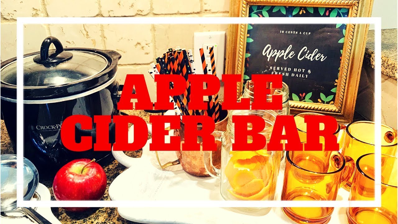 FALL DRINK STATION | DIY Apple Cider Bar FREE PRINTABLE Thanksgiving Drinks 2018