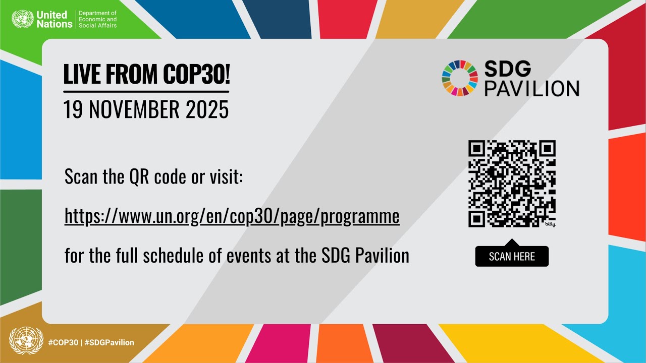 SDG Pavilion COP30 - November 19