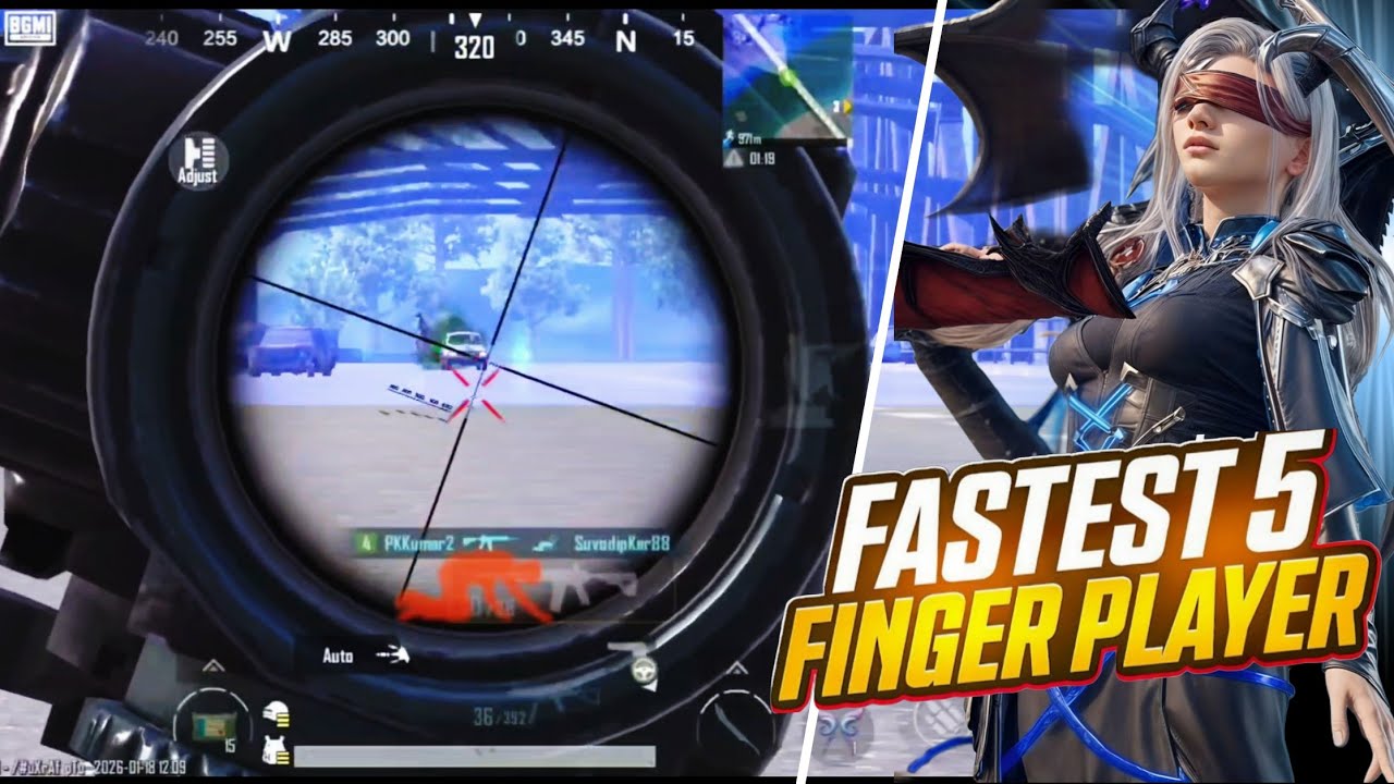 5 Finger || Best Android player || Bgmi Sensitivity Settings BGMI-PUBGMobile New update 4.2 Bgmi