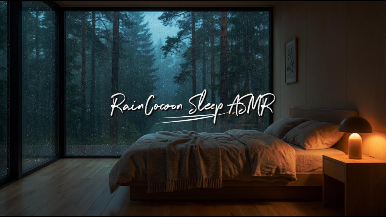 Deep Forest Rain in Cozy Bedroom 🌧️ Sleep Instantly | RainCocoon Sleep ASMR