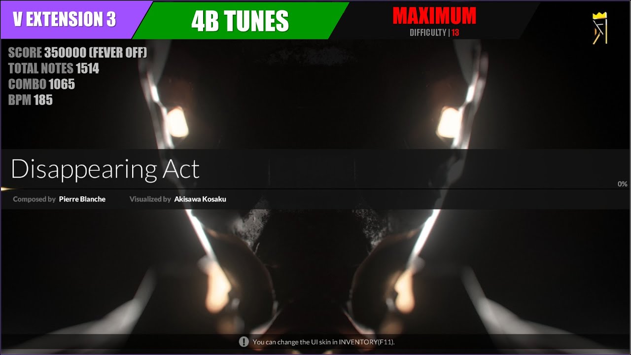 [DJMAX RESPECT V] Disappearing Act (4B MAXIMUM 13) - V EXTENSION 3 [L]