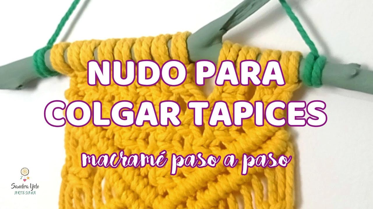 Aprende a COLGAR TU TAPIZ con este sencillo nudo