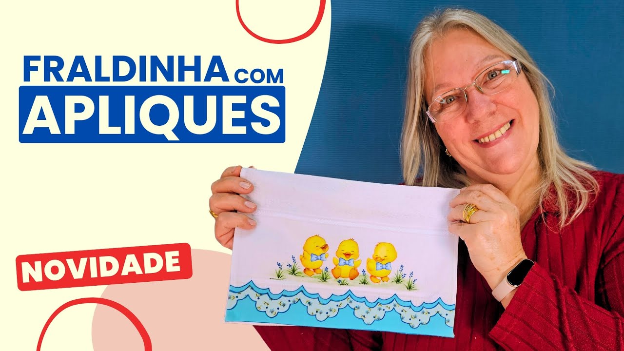 ✨ Apliques para Tecido: Faça uma fraldinha linda com Patinhos