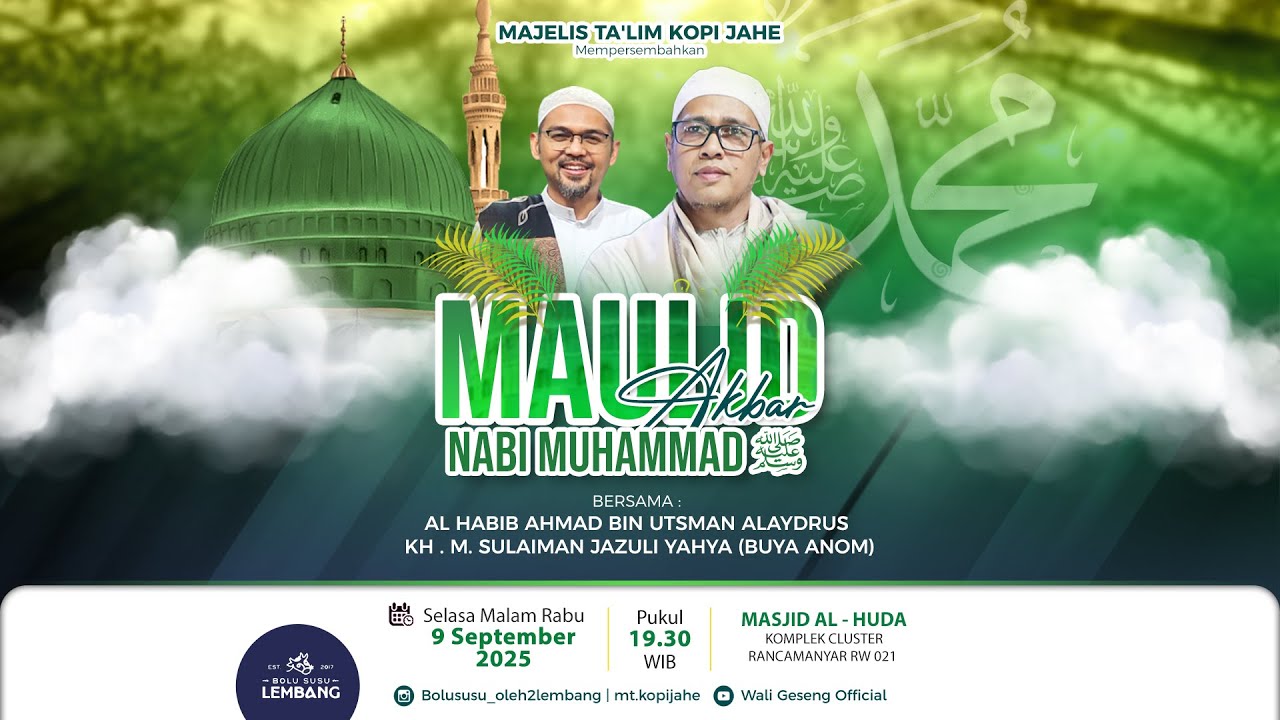 LIVE SPESIAL KASEP (KAJIAN SELASA PEUTING) MAULID AKBAR NABI MUHAMMAD ﷺ