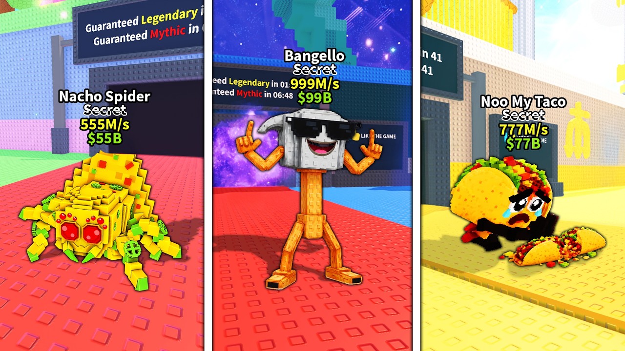 ROBLOX New Nacho Spyder - New Limited Noo My Taco Secret Brainrot - Taco Update in Steal a Brainrot