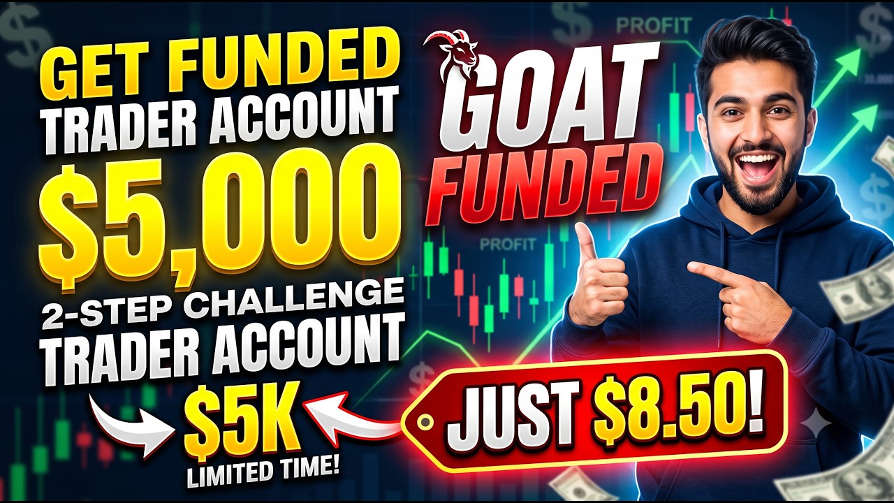 GET A $5,000 GOAT FUNDED ACCOUNT FOR JUST $8.50! (Use Code: PAYOUT50)