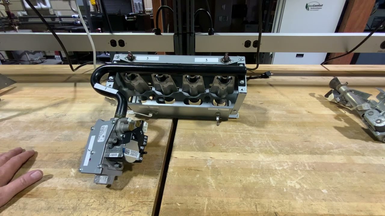 Burner Assembly Parts Identification of a Gas Furnace