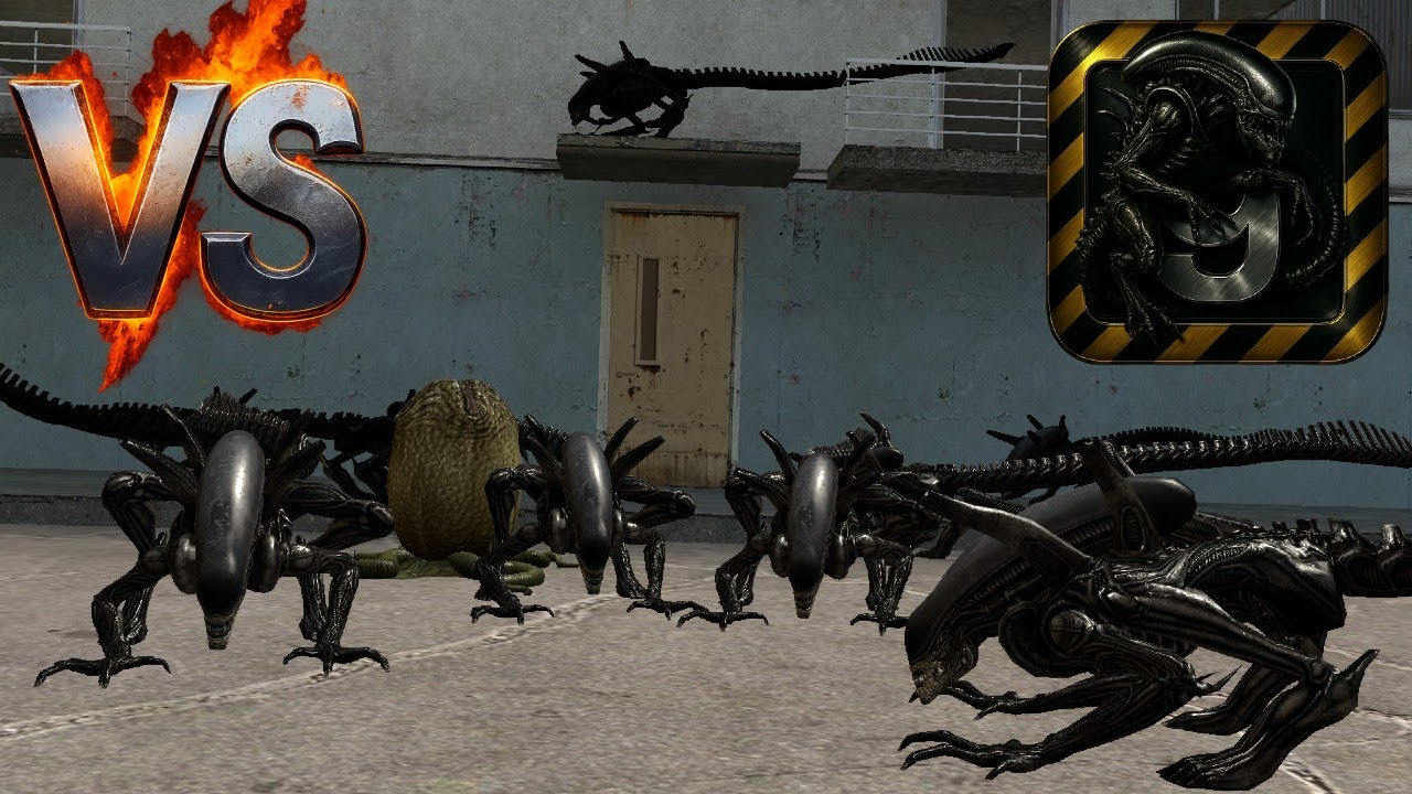 Ксеноморфы уничтожают спецназ BlackOps. Эпическая битва Nextbot против Snpc в Garry's Mod.