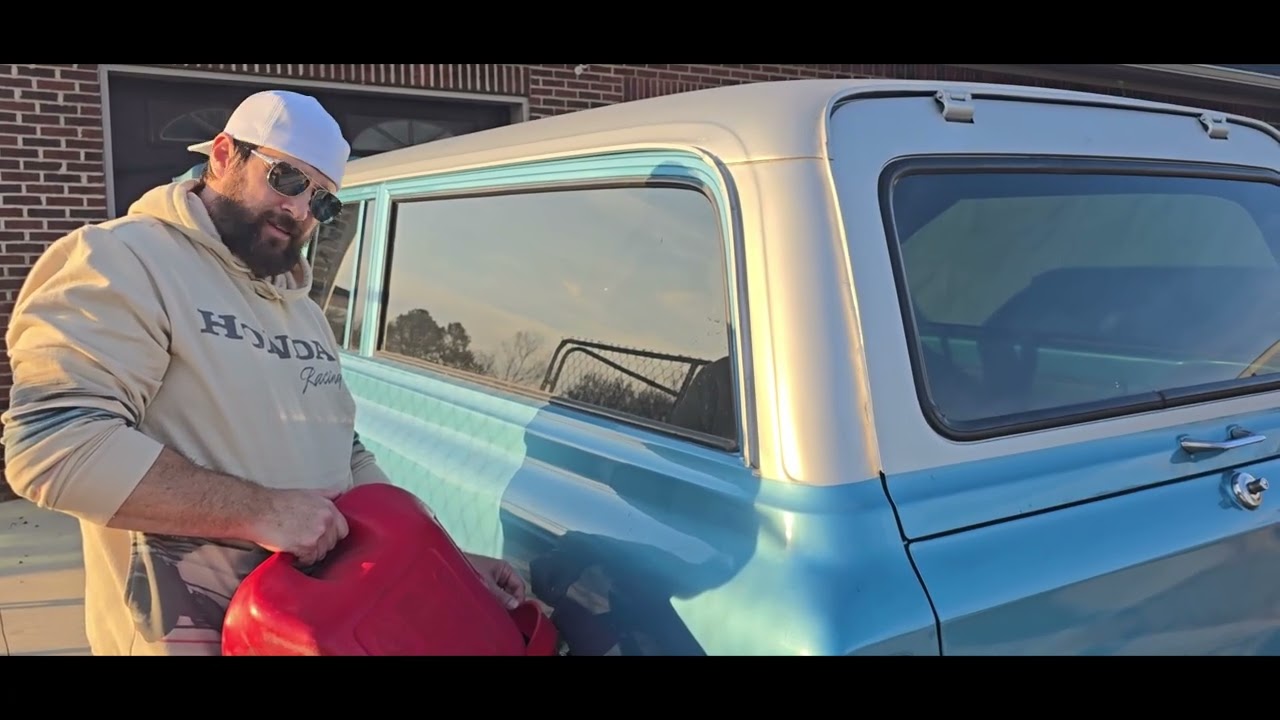 1970 Chevy C10 Suburban Holley Sniper, 1-я поездка!!!