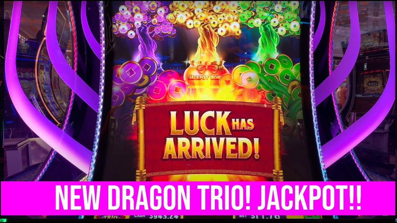 NEW DRAGON TRIO SLOT! JACKPOT! We Popped All Three!