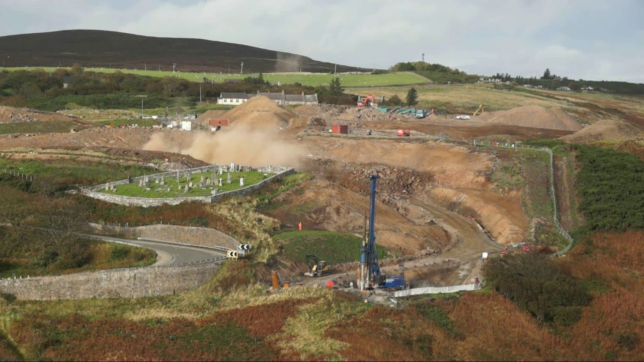 Rock Blasting at Berriedale Braes
