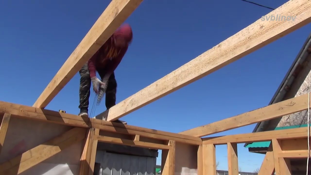 Каркасному дому   каркасный гараж! Часть1.