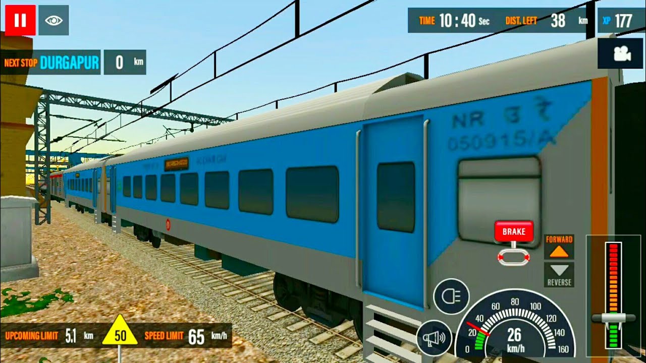 Indian train simulator 2018 - Howrah Rachi shatabdi express gameplay | android gameplay