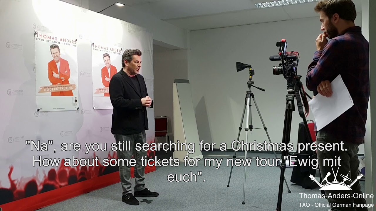Making of Interview Semmel Concerts (Ewig mit euch Tour 2018 by Thomas Anders)