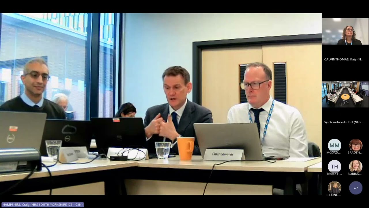 NHS South Yorkshire extraordinary meeting of the ICB Board in public - 3 December 2025