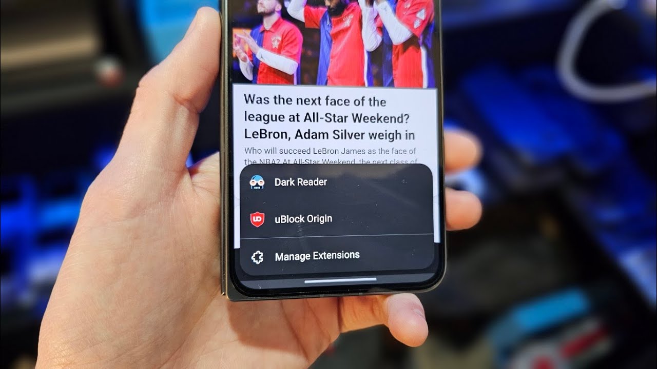 How to enable extensions on Microsoft Edge for Android