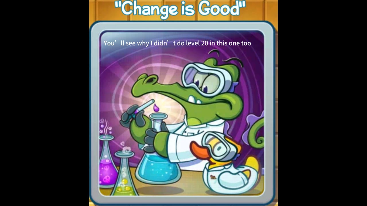 Change is no good