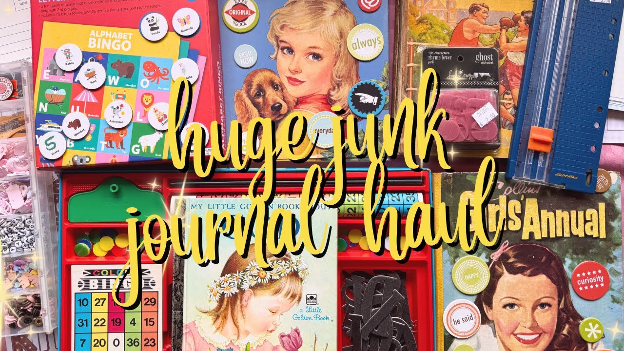 INCREDIBLE THIFT HAUL!! 🛍️ | JUNK JOURNAL & SCRAPBOOKING SUPPLIES ✨ ✂️