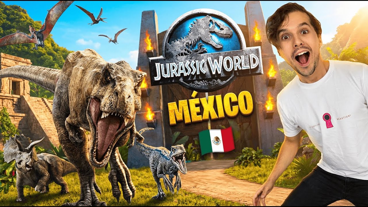 Asi es el NUEVO parque de JURASSIC WORLD en México !! / Memo Aponte
