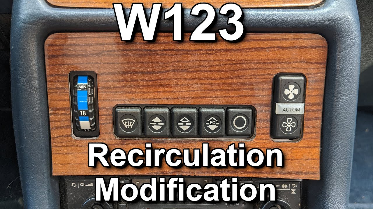 W123 HVAC Recirculation Modification (Cheap/Free Colder AC Mods Part 1)