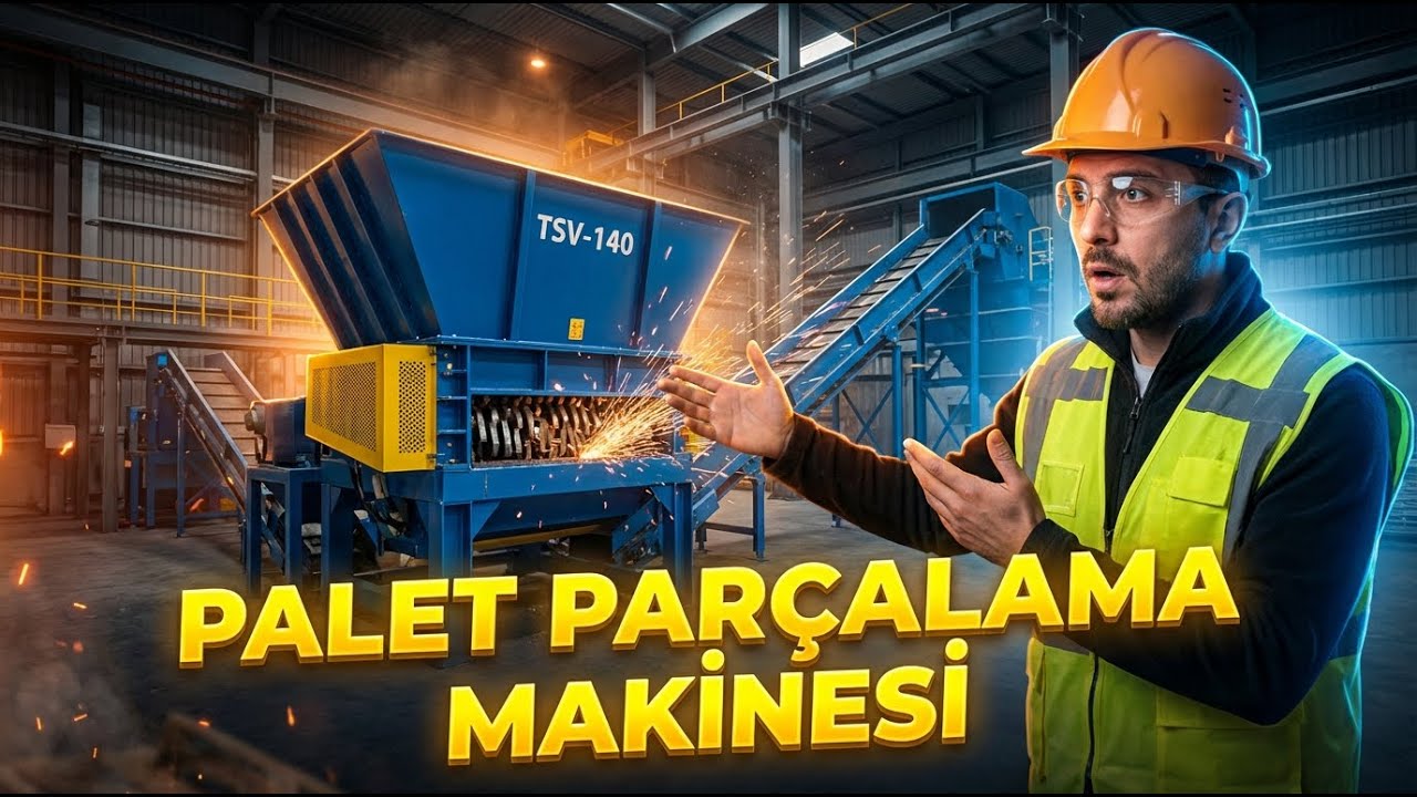 Endüstriyel Palet Parçalama Çözümü: MT Makina TSV-140 Geri Dönüşüm Sistemi