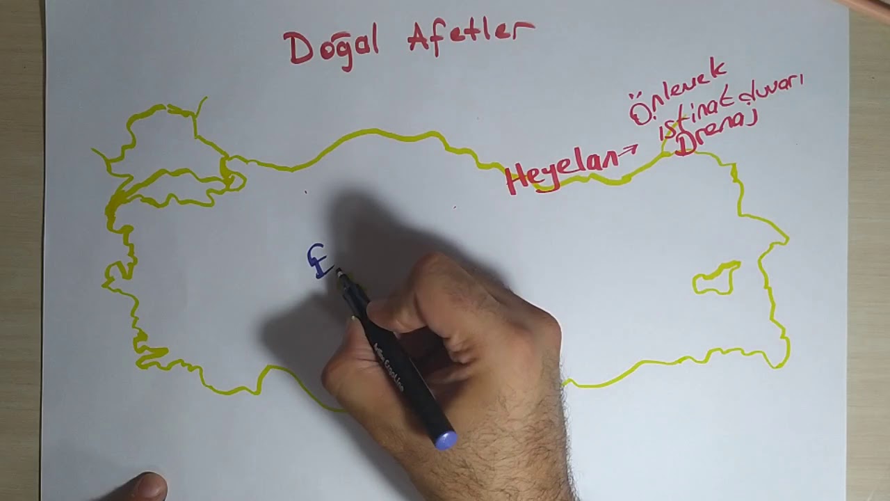 KPSS TYT COĞRAFYA TÜRKİYE'DE DOĞAL AFETLER 2 HARİTA ÜZERİNDE UYGULAMA YAPARAK ÖĞRENİYORUZ