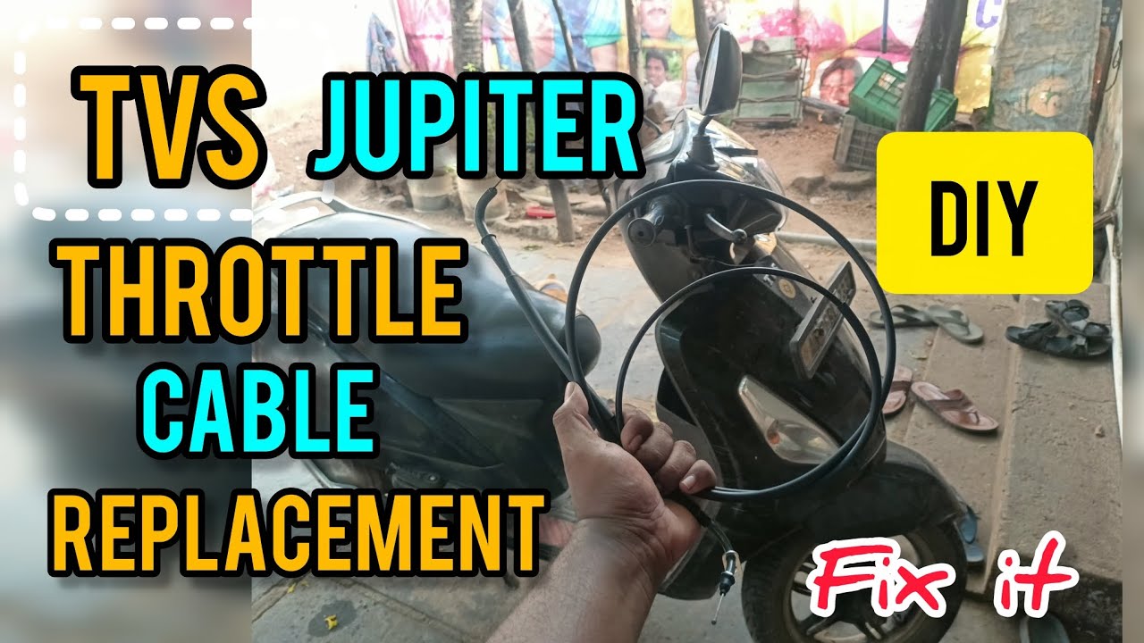 Tvs Jupiter Throttle Cable Replacement.