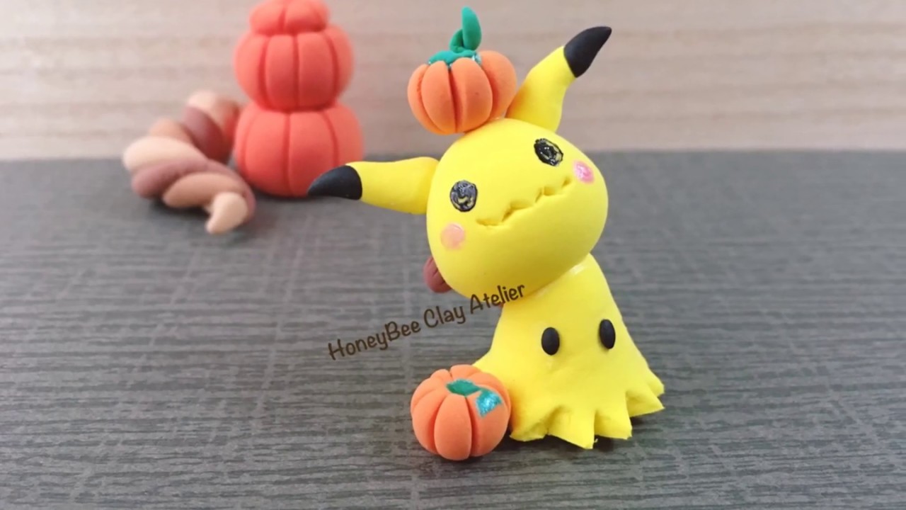 【蜂寶貝系列】寶可夢黏土教學-謎擬Q  Pokémon Mimikyu– Polymer Clay