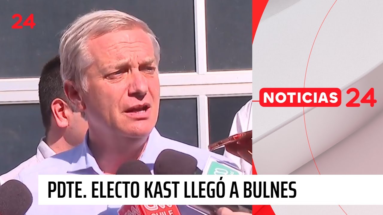 Presidente electo Kast llegó a Bulnes | 24 Horas TVN Chile