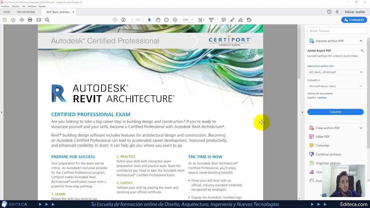 &iquest;C&oacute;mo conseguir la Certificaci&oacute;n Autodesk Revit Oficial? Trucos y consejos para lograrlo.