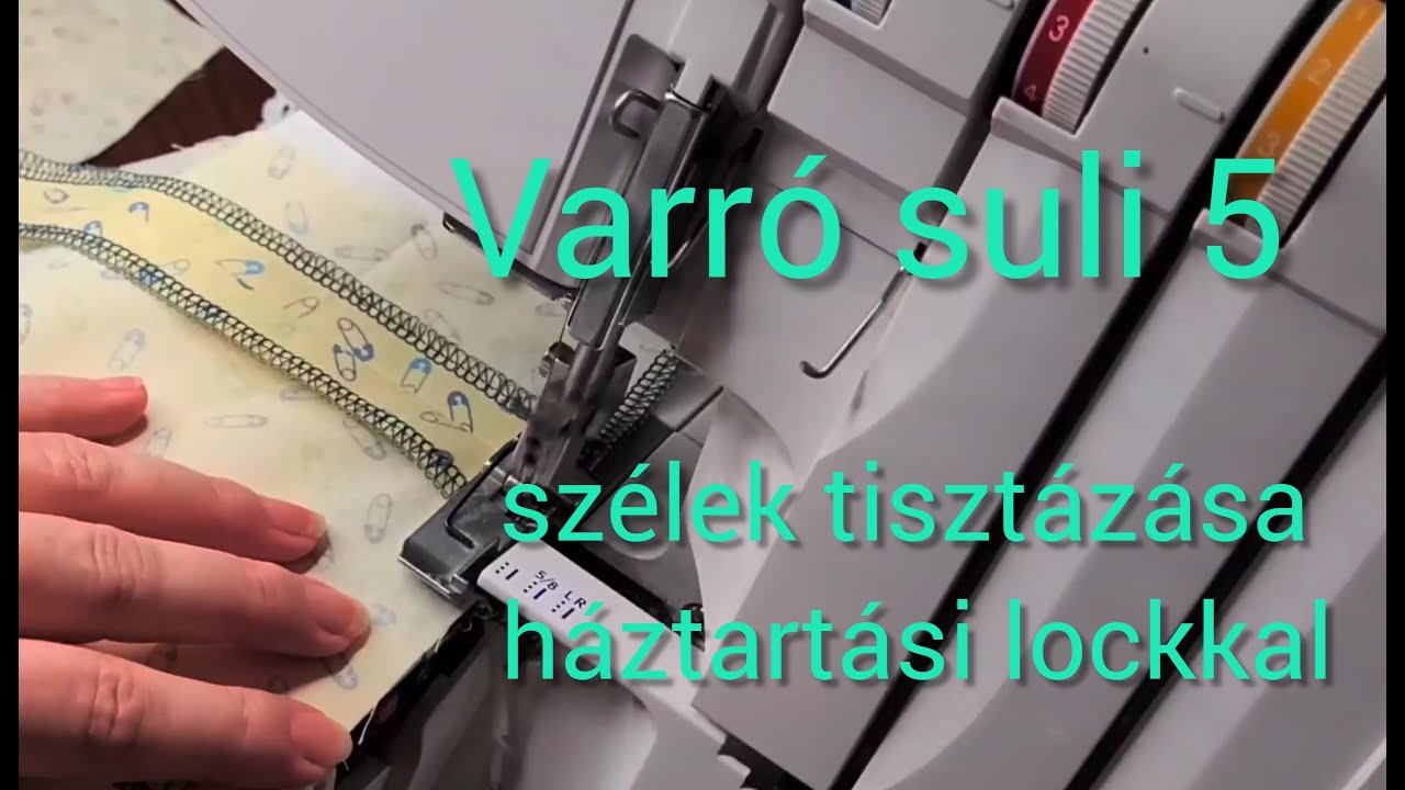 Szélek tisztázása háztartási  lockkal.