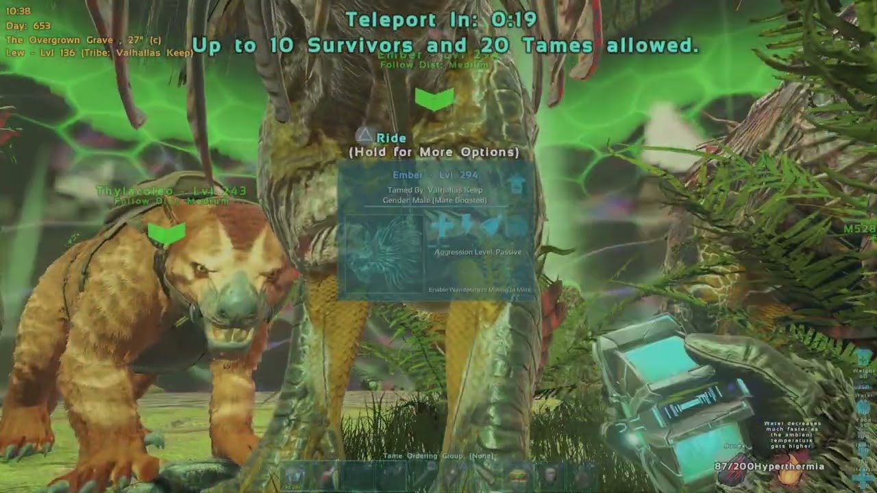 Official ark fjordur gamma broodmother boss with Shadowmanes