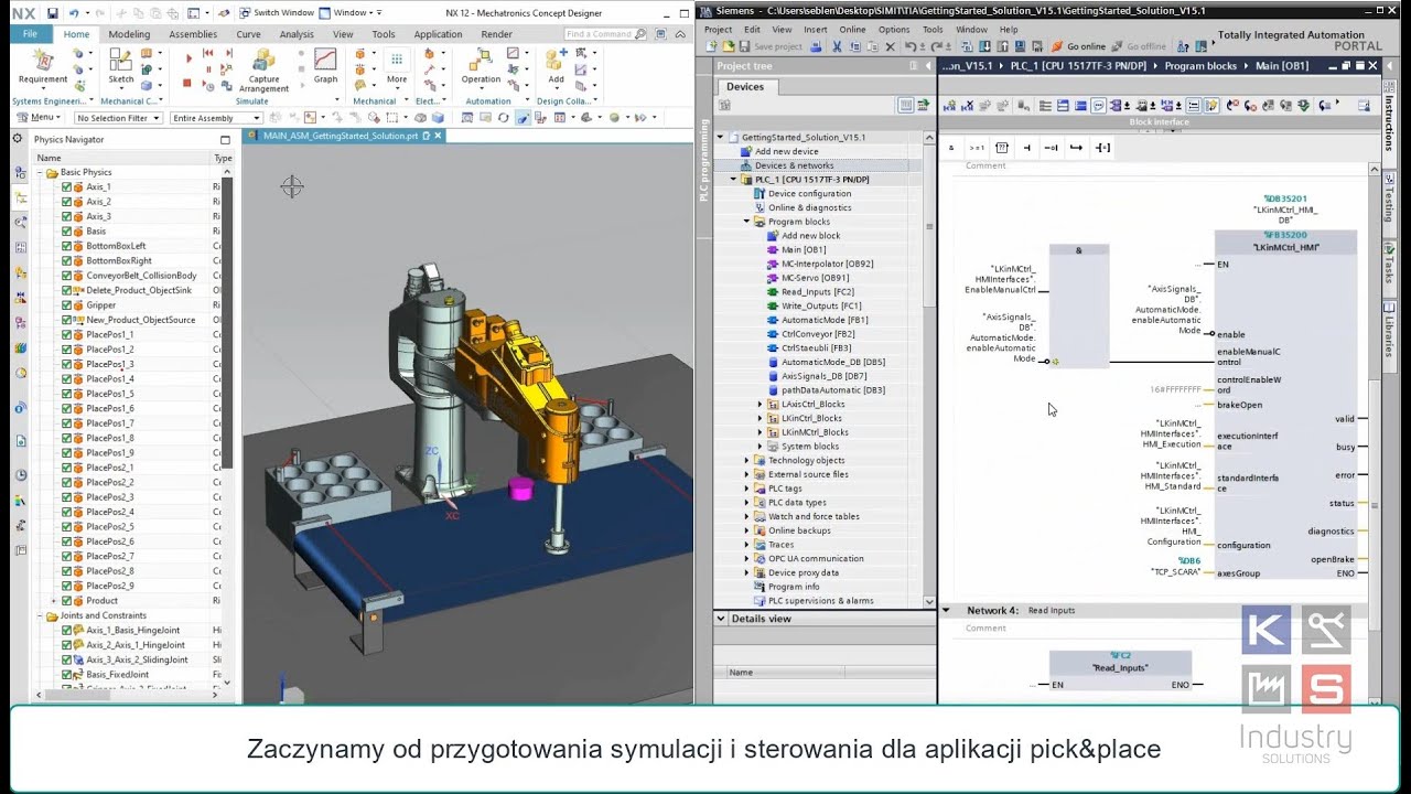 Simatic Machine Simulator - pakiet do virtual commissioningu (wirtualnego uruchomienia)