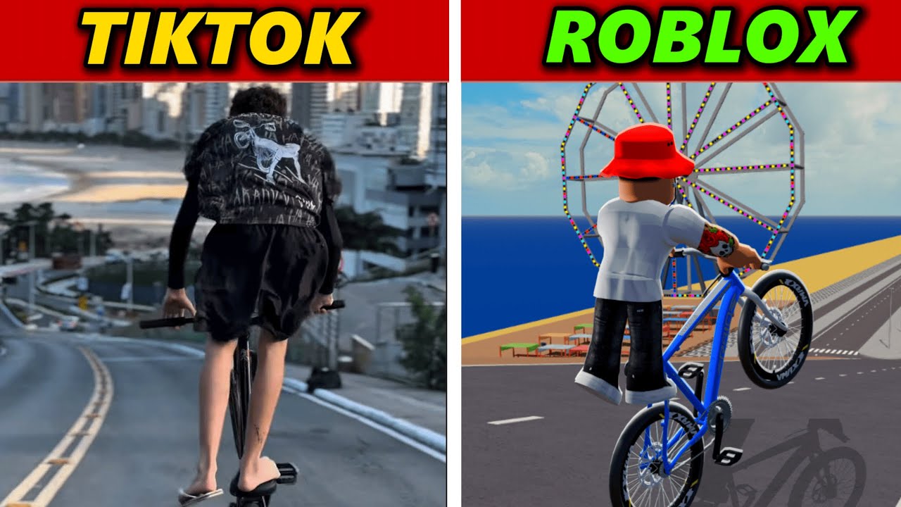 RECRIANDO VIDEOS de GRAU DE BIKE do TIKTOK🚲 |Roblox RP