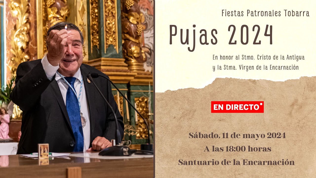Rezo del Santo Rosario a la Virgen y tradicionales Pujas - 11 de mayo 2024, 18:00h - En directo