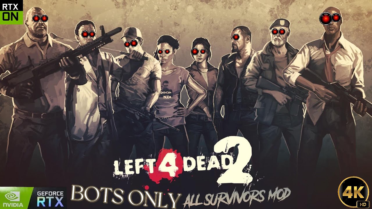Left 4 Dead 2 Can All 8 Survivors Beat The L4D2 Campaign? (Expert difficulty) (RTX Remix)